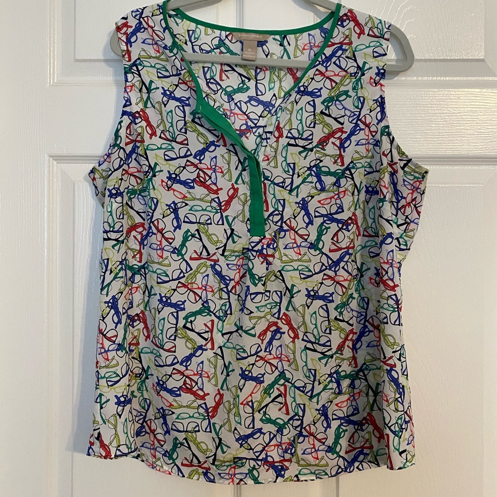 Banana Republic Glasses Print in Size XL